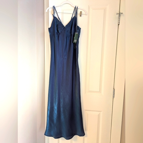 Wild Fable Maxi Dress Blue Sleeveless - Picture 1 of 11
